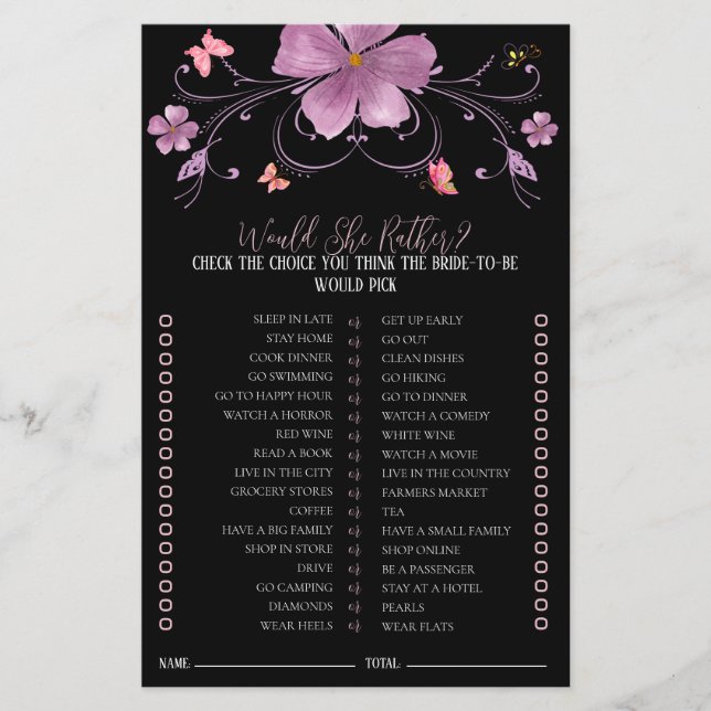 Vlinders willen liever Vrijgezellenfeest spel (Voorkant)