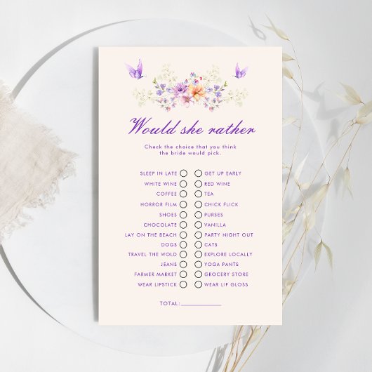 Vlinders willen liever Vrijgezellenfeest spel