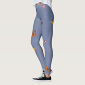 Vlinders Zachte Blauwe  Leggings (Links)