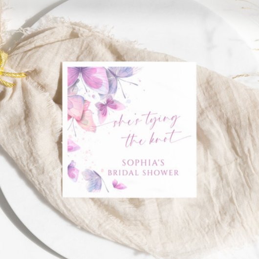 Vlinders Ze bindt het knoop Vrijgezellenfeest Servet