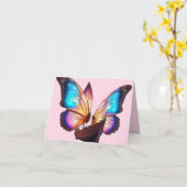 vlinders zeilboot kaart (Gele Bloem)