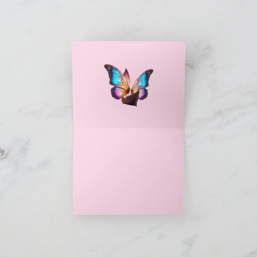 vlinders zeilboot kaart (Binnen)