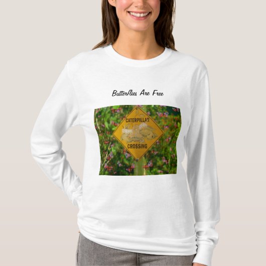 Vlinders zijn gratis t-shirt (Voorkant)