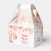 Vlinders zoenen en verjaardagswensen bedankdoosjes (Voorkant Zijde)