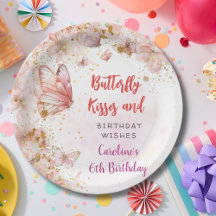 Vlinders zoenen en verjaardagswensen