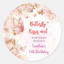 Vlinders zoenen en verjaardagswensen