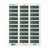 Vlinders Zoete Erwt Monogram Eerste Letter B Adres Etiket (Full Sheet)