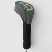 Vlinders Zoete Erwt Monogram Eerste Letter B Naam Golfheadcover (Schuin)