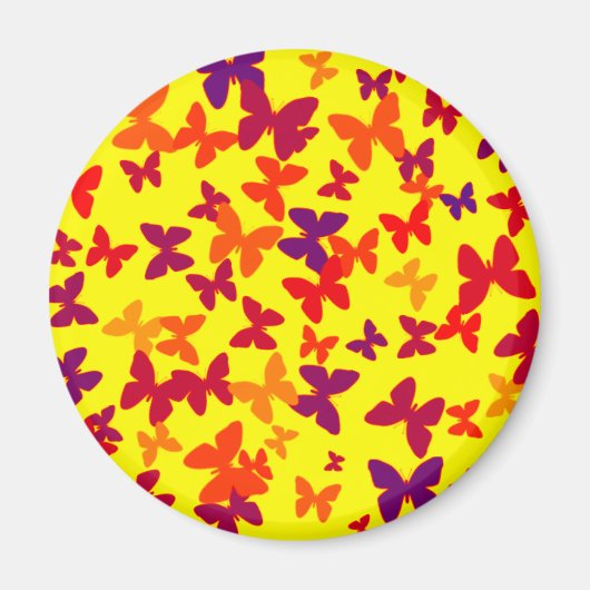 Vlinders Zomer Fun Magneet (Voorkant)