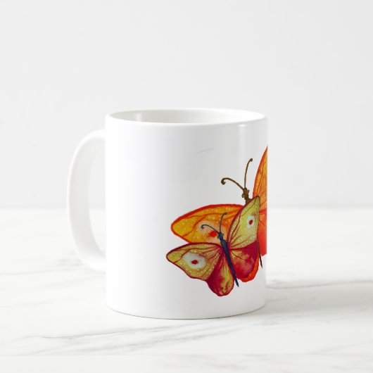 Vlinders Zomerstemming Mok (Voorkant links)
