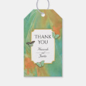 vlinders zuidwesten kleuren dank u cadeaulabel (Voorkant)