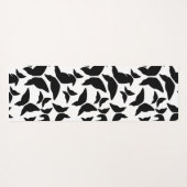 Vlinders Zwart Patroon Yoga Mat (Achterkant (horizontaal))