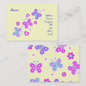 vlinderschermafbeelding visitekaartje (Voorkant / Achterkant)