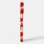 Vlinderschets, diep rood en wit Case-Mate iPhone case (Achterkant / Rechts)