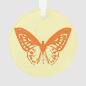 Vlinderschets, geel en oranje ornament (achterkant)