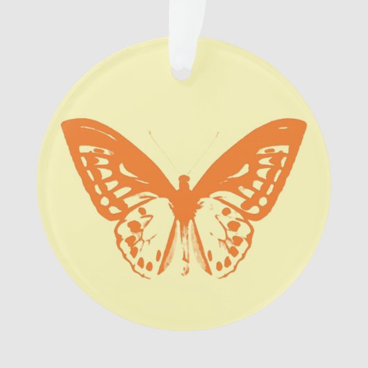 Vlinderschets, geel en oranje ornament (voorkant)