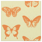 Vlinderschets, geel en oranje stof (Close Up)