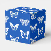 vlinderschets, kobaltblauw en wit bedankdoosjes (Achterkant)