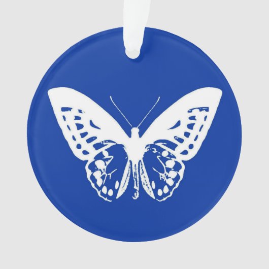 vlinderschets, kobaltblauw en wit ornament (voorkant)