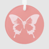 Vlinderschets, koraalroze ornament (achterkant)