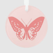vlinderschets, koraalroze ornament (achterkant)