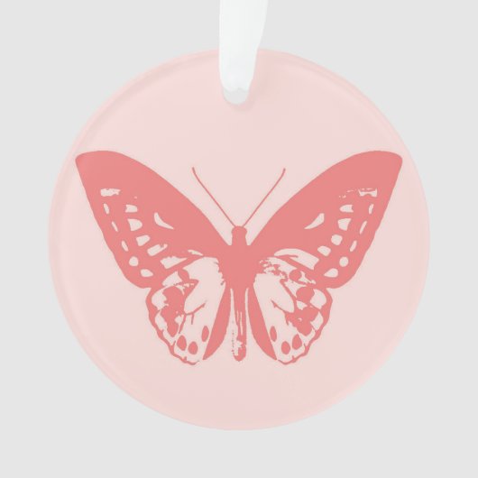 vlinderschets, koraalroze ornament (voorkant)