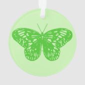 Vlinderschets, limoengroen ornament (achterkant)