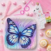 vlinderschets papieren bordje (Feest)