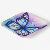 vlinderschets papieren bordje (Gebogen)