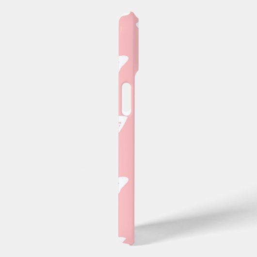 Vlinderschets, schelp roze en wit Case-Mate iPhone case (Achterkant / Rechts)
