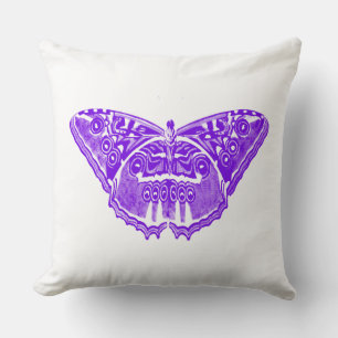 vlinderschets, violet paars kussen