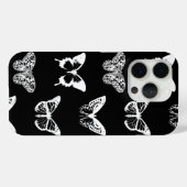Vlinderschets, wit en zwart Case-Mate iPhone case (Achterkant (horizontaal))