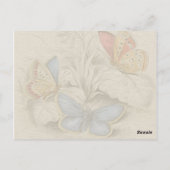 vlinderschilderrode vlinders briefkaart (Achterkant)