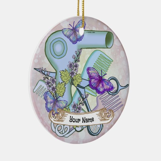 vlinderschoonheidsspecialiste keramisch ornament (Rechts)