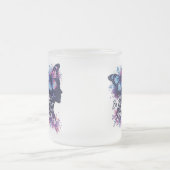 Vlindersilhouet, zelfontdekking, wees je eigen mu matglas koffiemok (Center)