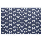 vlindersketch, marinesblauw en wit stof (Fat Quarter)