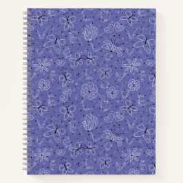 Vlindersla - naadloos patroon. notitieboek