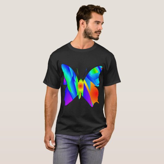 Vlindersonsondergang T-shirt (Voorkant volledig)