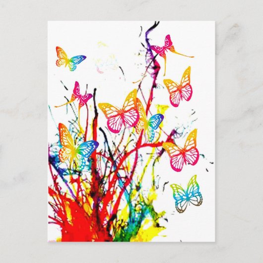 vlinderspatje briefkaart (Voorkant)