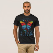 Vlinderspectrum - Getransformeerd door Autisme T-shirt (Voorkant volledig)
