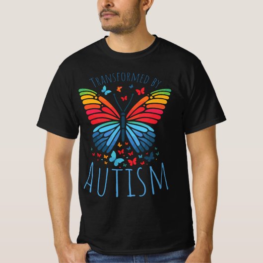 Vlinderspectrum - Getransformeerd door Autisme T-shirt (Voorkant)