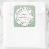  vlinderstaaf voor afdruk van bijen vierkante sticker (Tas)