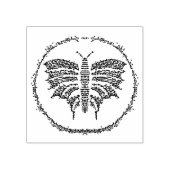 Vlinderstempel 2x2 rubberstempel (Afrduk)