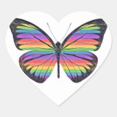Vlinderstickers Hart Sticker (Voorkant)