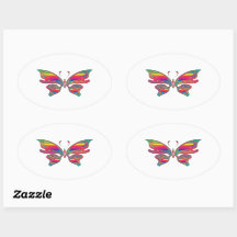 Vlinderstickers