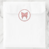 Vlinderstickers Ronde Sticker (Tas)