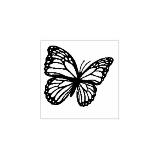 vlinderstijl rubberstempel (Afrduk)