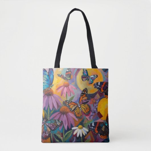 Vlinderstijl Tote Bag (Voorkant)