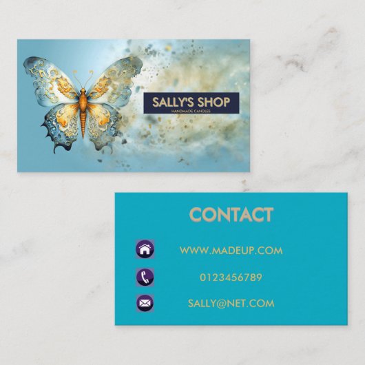 VLINDERSTOF VISITEKAARTJE (Voorkant / Achterkant)