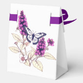 Vlinderstruik in magenta bedankdoosjes (Achterkant)